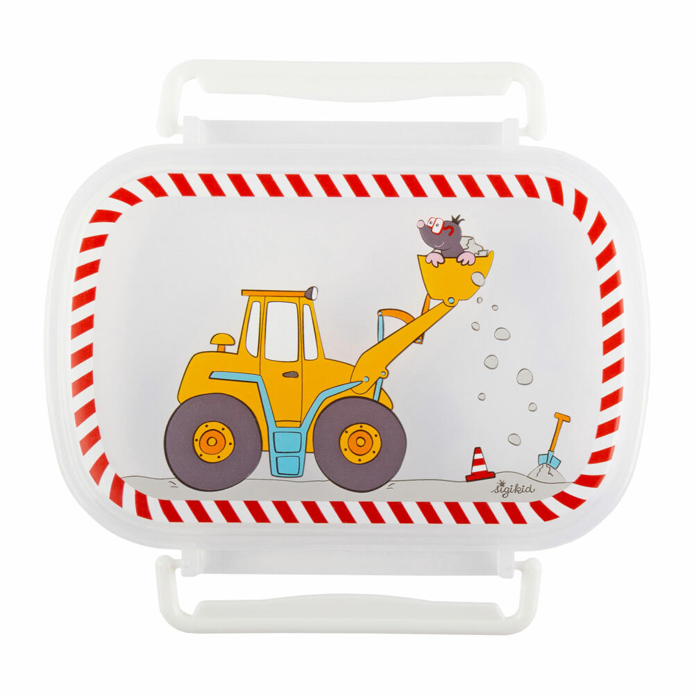 sigikid Bodo Bagger Brotdose, Brotbox, Butterbrotdose, Vesperdose, Kinder, Kunststoff, 17 x 11 cm, Gelb, 25267