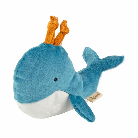 sigikid Greifling Wal sigibaby, Greifspielzeug, Babyspielzeug, Spielzeug, Baby, Baumwolle, Blau, 39983
