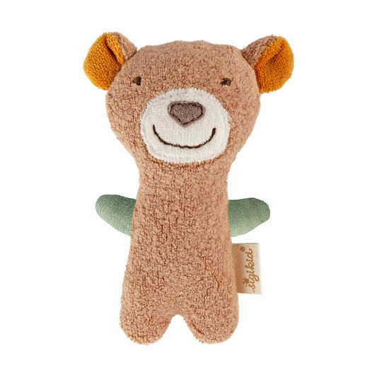 sigikid Greifling Bär sigibaby, Greifspielzeug, Babyspielzeug, Spielzeug, Baby, Baumwolle, Braun / Beige, 39988