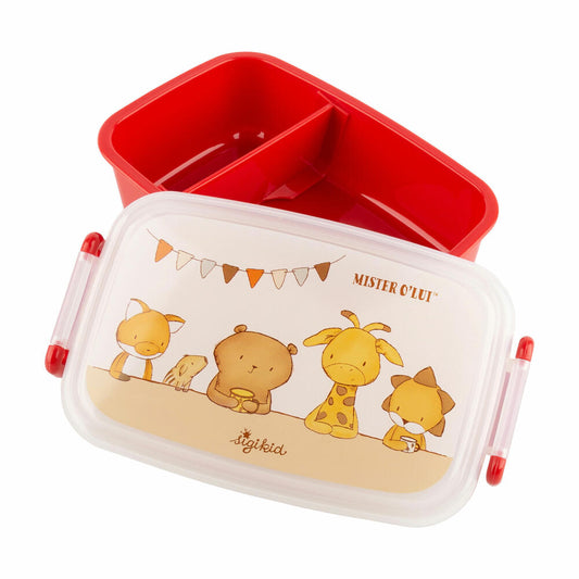 sigikid Mister O Lui Mini Brotzeitbox, Brotdose, Lunchbox, Kinder, Kunststoff, 9 x 17.5 cm, 52926