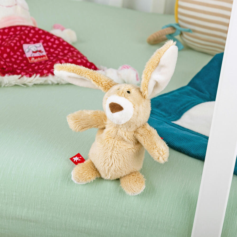 sigikid Sweety Mini Granulat Hase, Kuscheltier, Plüschtier, Schmusetier, Kuschel Tier, Plüsch, Polyester, H 13 cm, 38576
