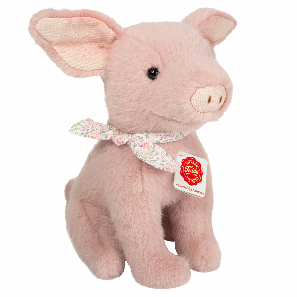 Teddy Hermann Schwein Audrey, Kuscheltier, Stofftier, Plüschtier, 23 cm, 930235