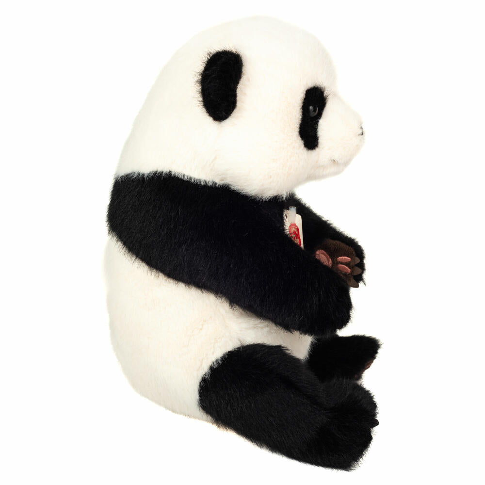 Teddy Hermann Panda sitzend, Kuscheltier, Stofftier, Plüschtier, 28 cm, 924470