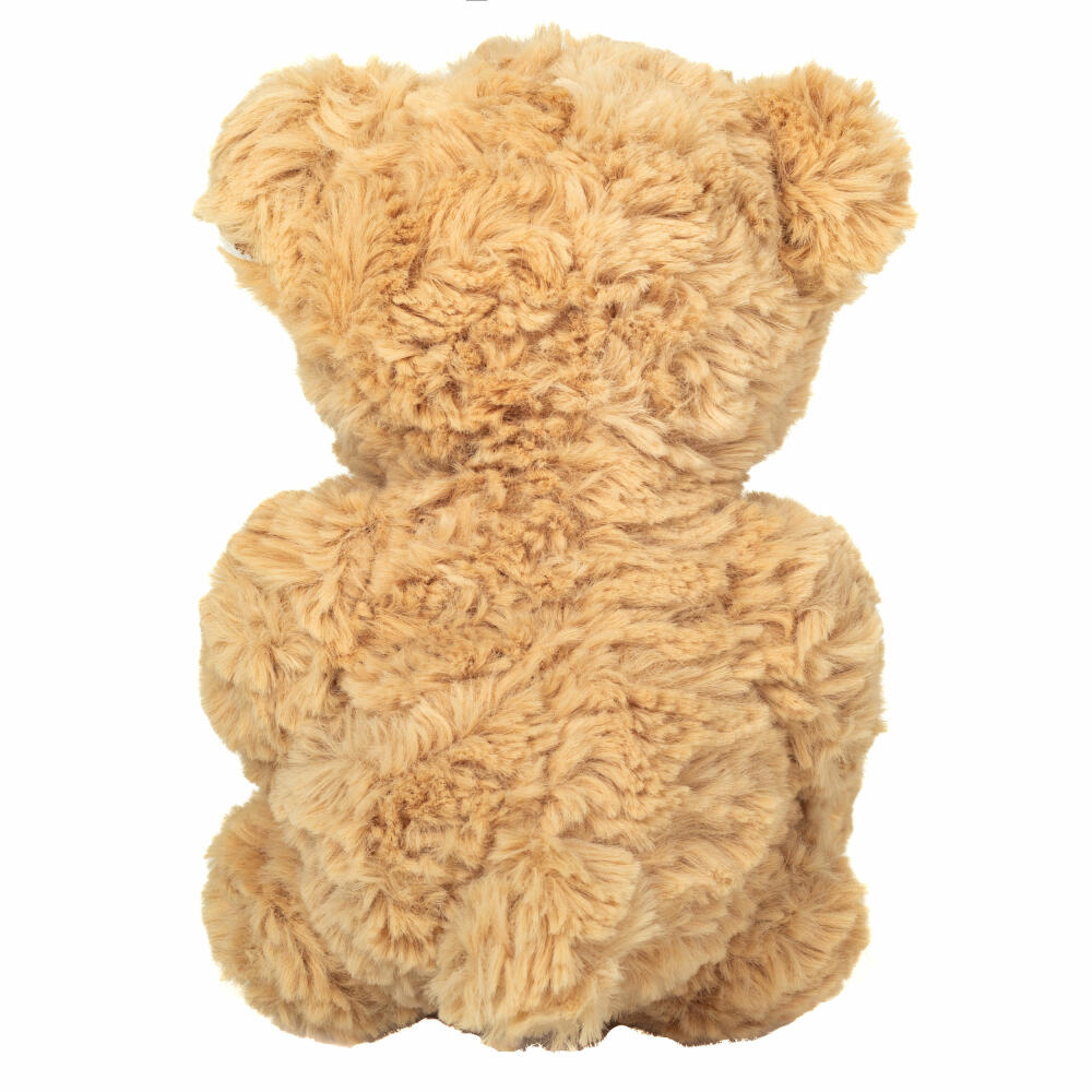 Teddy Hermann Teddy mit Herz, Kuscheltier, Stofftier, Plüschtier, beige, 20 cm, 913313