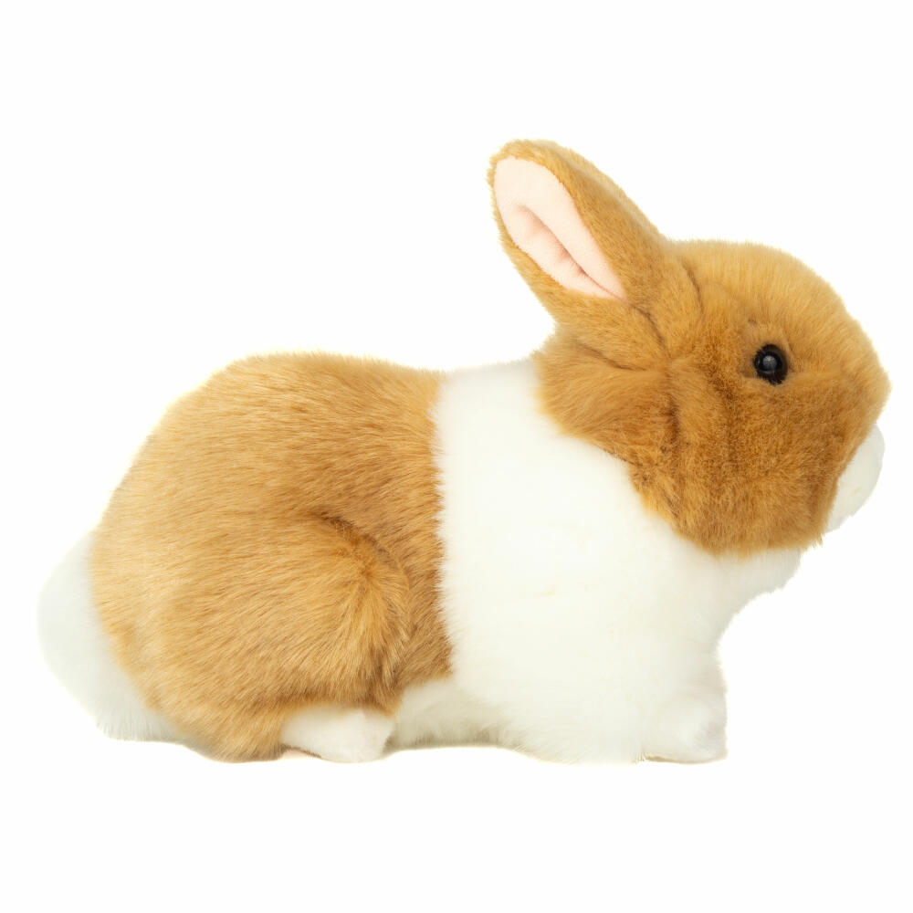 Teddy Hermann Hase, Kuscheltier, Stofftier, Plüschtier, Beige-Weiss, 23 cm, 937364