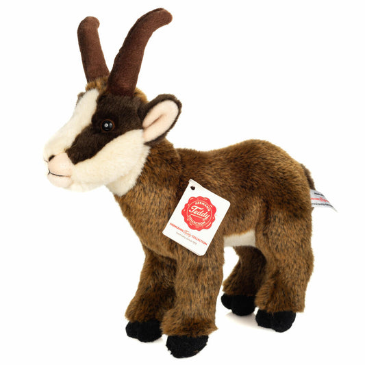 Teddy Hermann Gämse, Kuscheltier, Stofftier, Plüschtier, braun, 23 cm, 908111