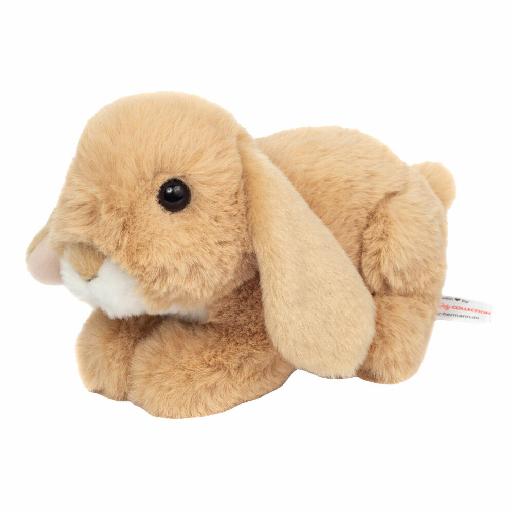 Teddy Hermann Hase, Kuscheltier, Stofftier, Plüschtier, Beige, 17 cm, 937319