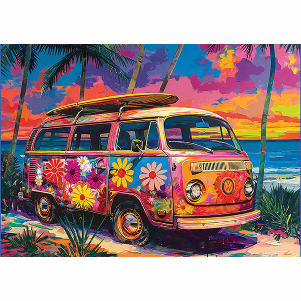 Eurographics Puzzle VW Bayside, Bulli - Shawna Steward, 500 Teile, 6500-5992