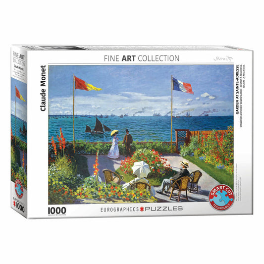 Eurographics Puzzle Garten in Sainte-Adresse - Monet, 1000 Teile, 6000-6039