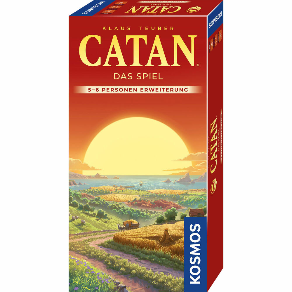 KOSMOS Catan - Erweiterung Das Spiel, 5 - 6 Spieler, Strategiespiel, Gesellschaftsspiel, 685058