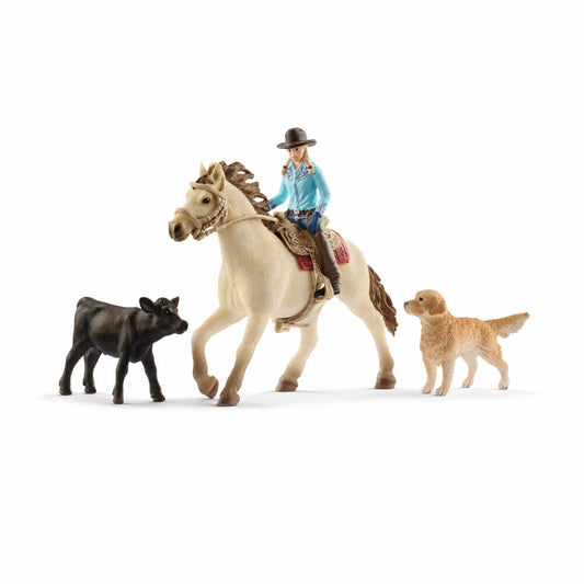 Schleich Farm World Western Riding, Western Figure, Western, Play Figure, Play Figure, 19 cm, 42419