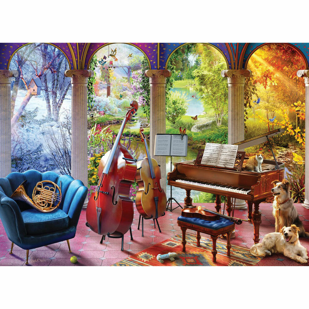 Eurographics Puzzle Vier Jahreszeiten - Angelo Bonito, 1000 Teile, 6000-6013