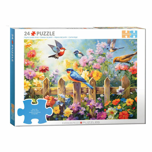 Eurographics Puzzle Gartenvögel, Bunte Vögel - Lauai, 24 Teile, 6724-6017