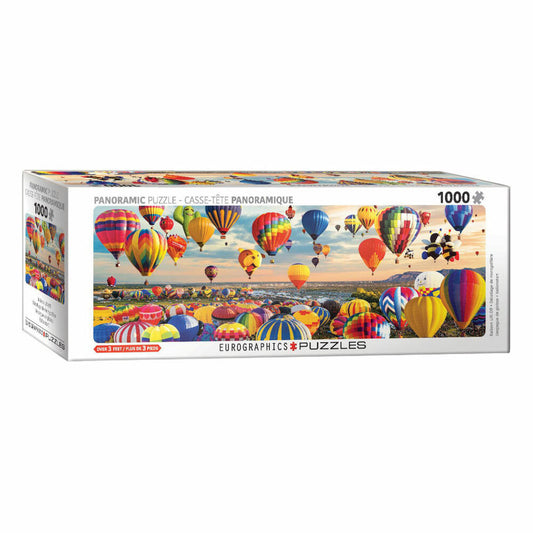 Eurographics Panorama-Puzzle Ballonstart, Heißluftballons, 1000 Teile, 6010-5923