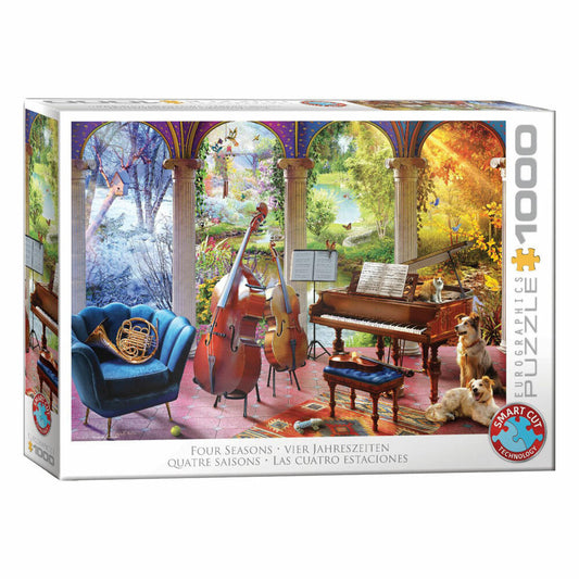 Eurographics Puzzle Vier Jahreszeiten - Angelo Bonito, 1000 Teile, 6000-6013