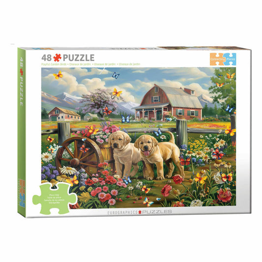 Eurographics Puzzle Puppy Spring, Hündchen - Shawna Steward, 48 Teile, 6748-6021