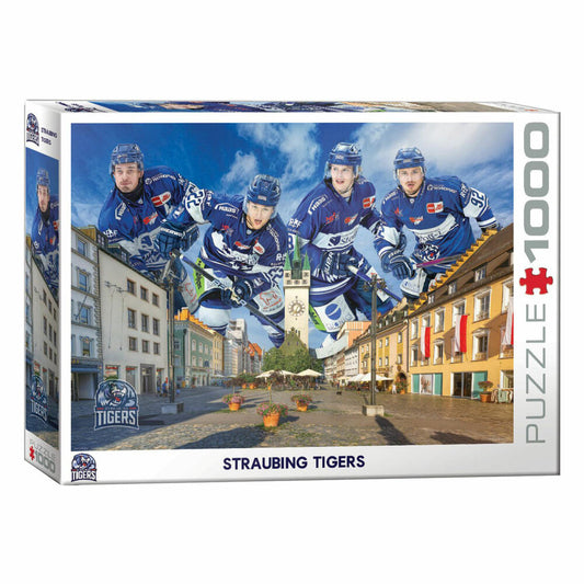 Eurographics Puzzle Straubing Tigers, Eishockey Team, 1000 Teile, 6000-6001