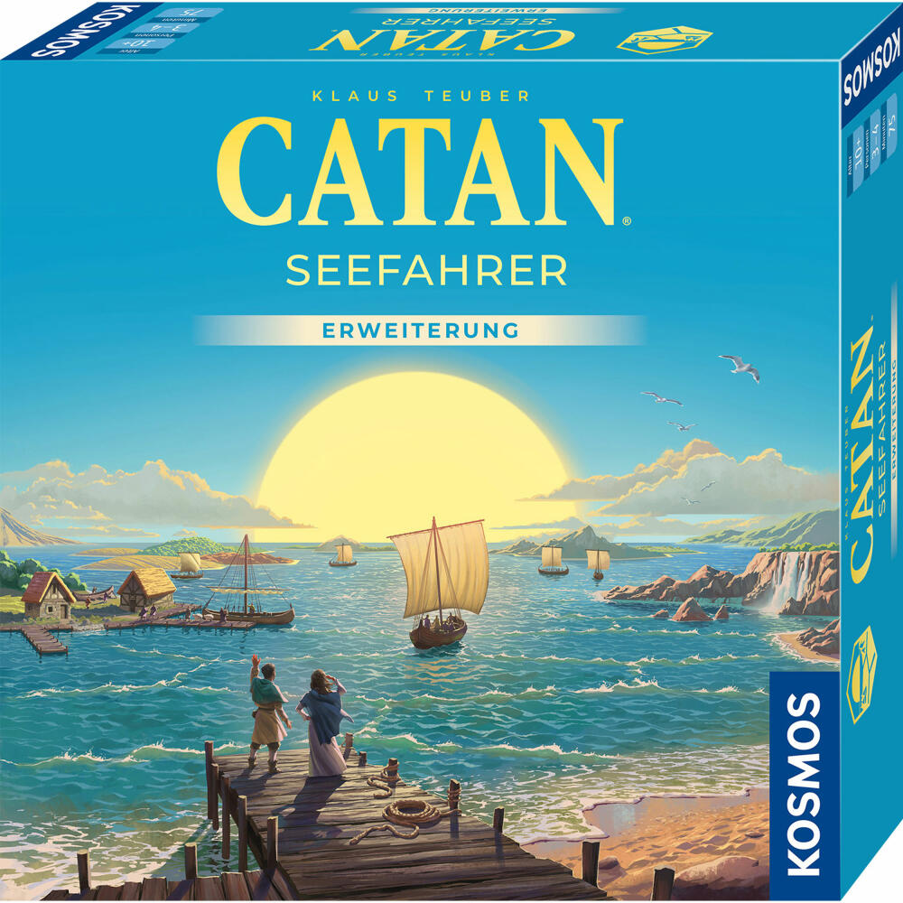 KOSMOS CATAN Seefahrer Erweiterung, 3 - 4 Spieler, Strategiespiel, Gesellschaftsspiel, 684679