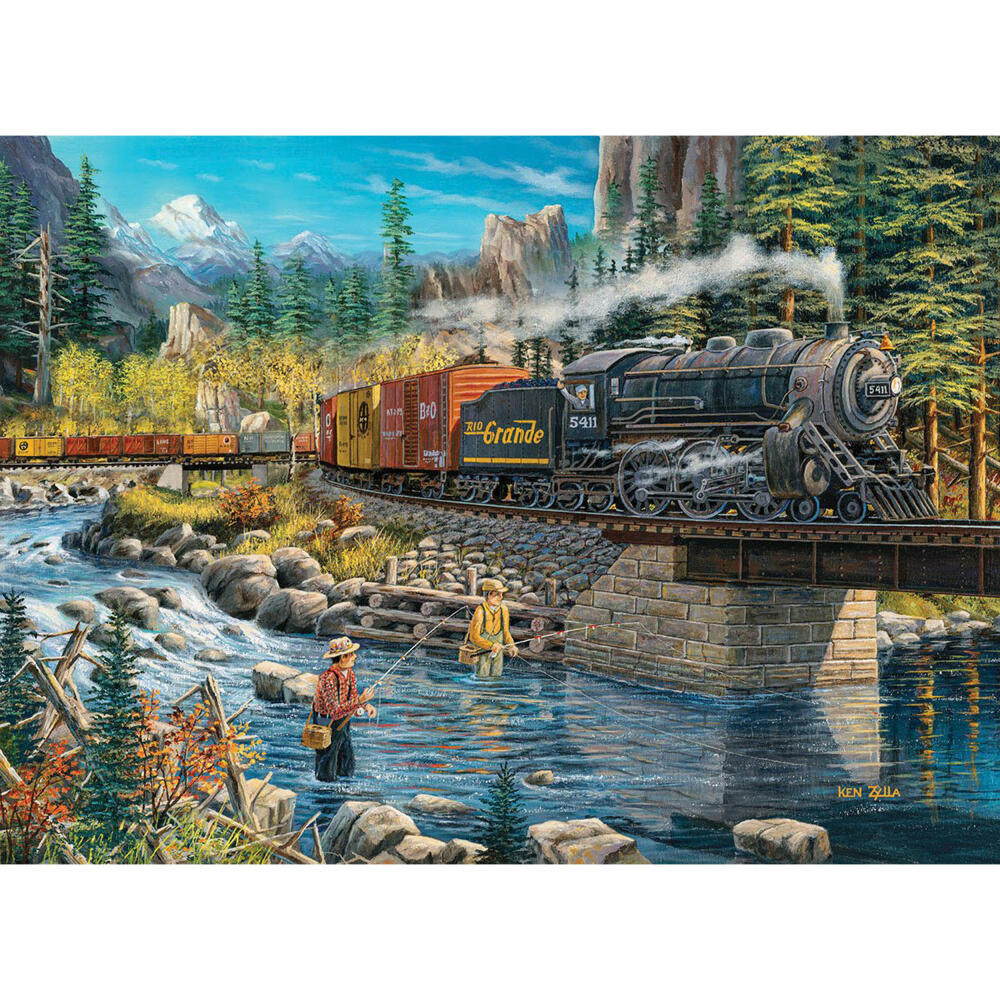 Eurographics Puzzle Die Stille am Fluss ist gebrochen - Ken Zylla, 1000 Teile, 6000-5877