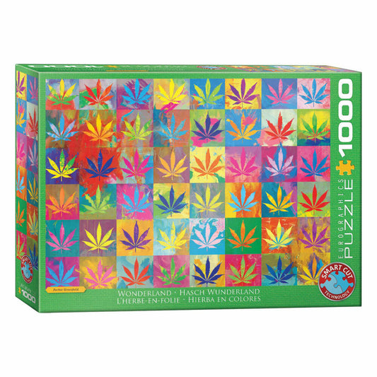 Eurographics Puzzle Hanf Wunderland, bunte Hanfblätter, 1000 Teile, 6000-5488