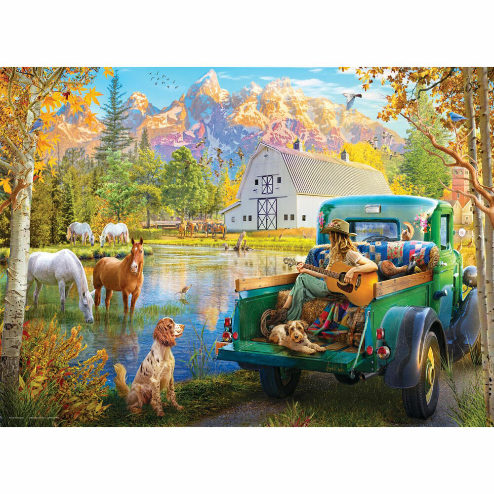 Eurographics Puzzle Singender See, Landschaft - Angelo Bonito, 1000 Teile, 6000-6012