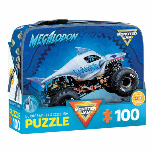 Eurographics Puzzle mit Lunch Bag Monster Jam - Megalodon, 100 Teile, 9100-5939