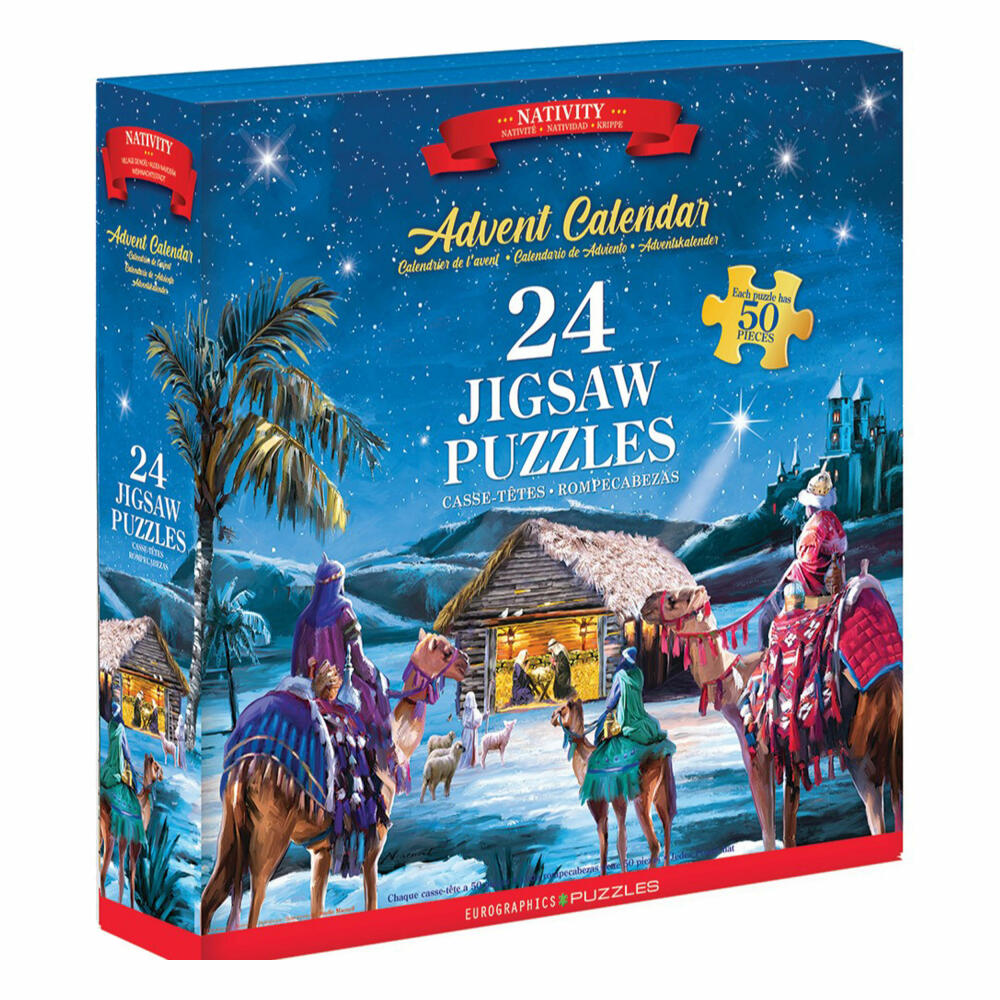 Eurographics Puzzle-Adventskalender Nativity - MacNeil Studio, 24 x 50 Teile, 9924-5918
