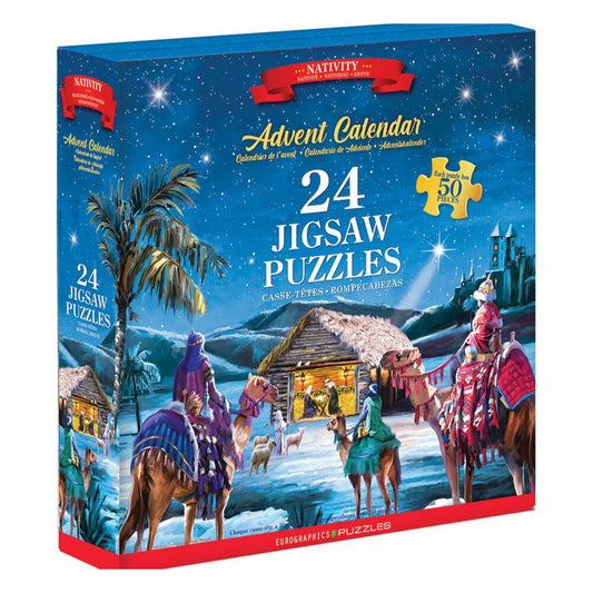 Eurographics Puzzle-Adventskalender Nativity - MacNeil Studio, 24 x 50 Teile, 9924-5918