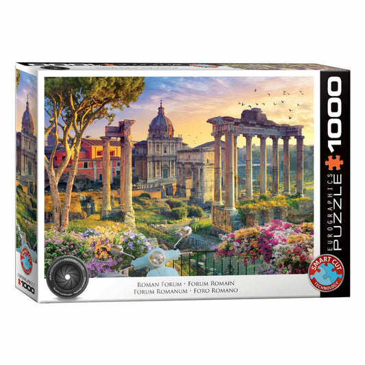 Eurographics Puzzle Forum Romanum, Rom, Italien, 1000 Teile, 6000-6003