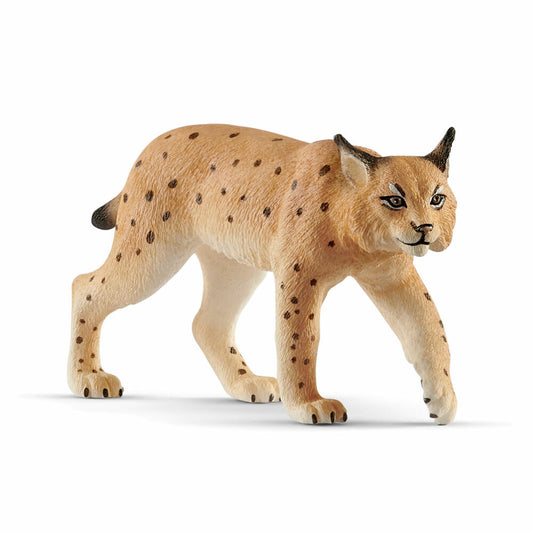 Schleich Wild Life Luchs, Raubtier, Wildtier, Spielfigur, Wildkatze, 5.2 cm, 14822