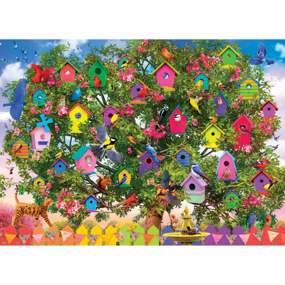 Eurographics Puzzle Vogelhaus Hotel, bunte Vögel - Olena, 1000 Teile, 6000-6011