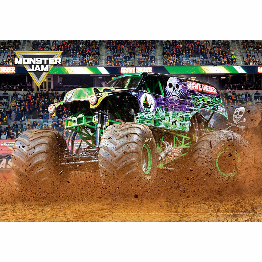 Eurographics Puzzle in Blechdose Monster Jam - Grave Digger, 550 Teile, 8551-5943