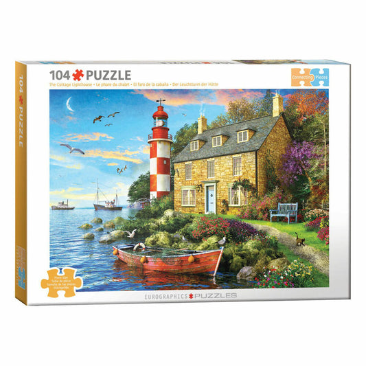 Eurographics Puzzle Cottage Lighthouse - Dominic Davison, 104 Teile, 6704-6024