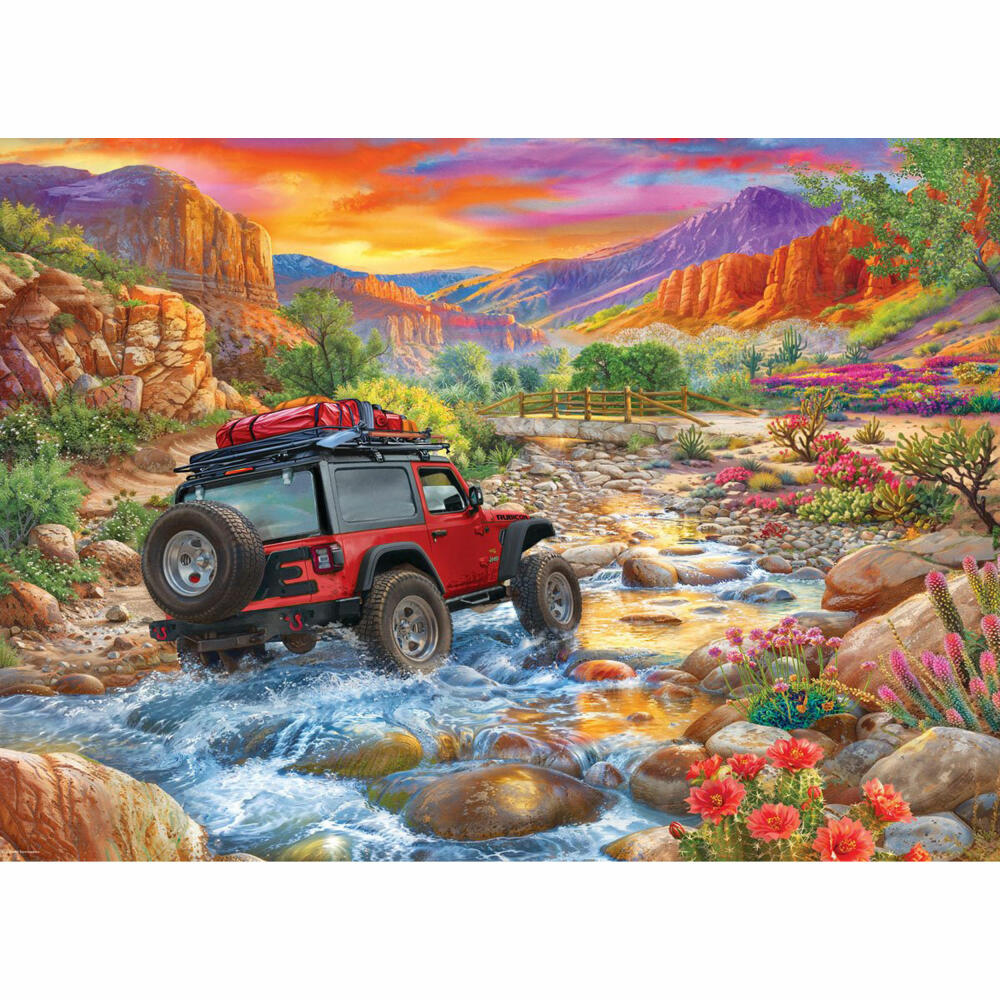 Eurographics Puzzle Steiniger Weg, Jeep - Chris Bigelow, 1000 Teile, 6000-5998