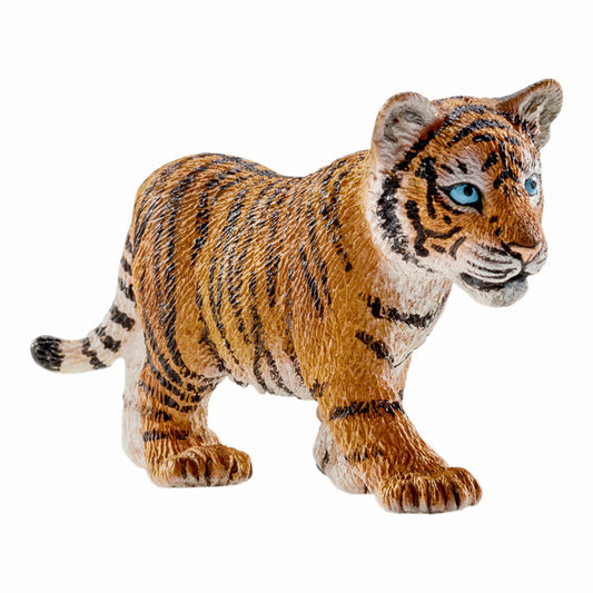 Schleich Wild Life Tiger Cub, Tiger Baby, Big Cat, Wild Animal, Toy Figure, 7 cm, 14730