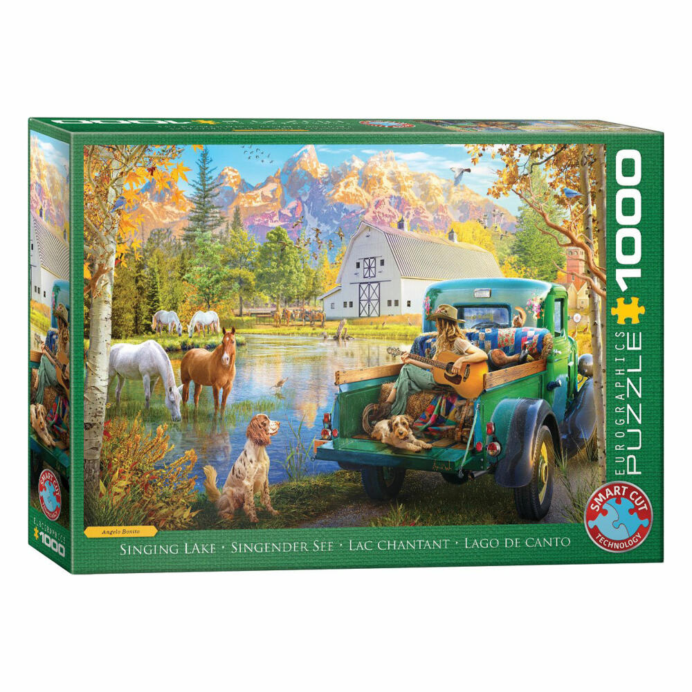 Eurographics Puzzle Singender See, Landschaft - Angelo Bonito, 1000 Teile, 6000-6012