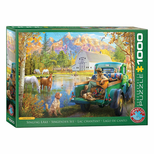 Eurographics Puzzle Singender See, Landschaft - Angelo Bonito, 1000 Teile, 6000-6012