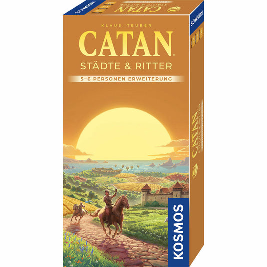KOSMOS CATAN Städte & Ritter Erweiterung, 5 - 6 Spieler, Strategiespiel, Gesellschaftsspiel, 685133