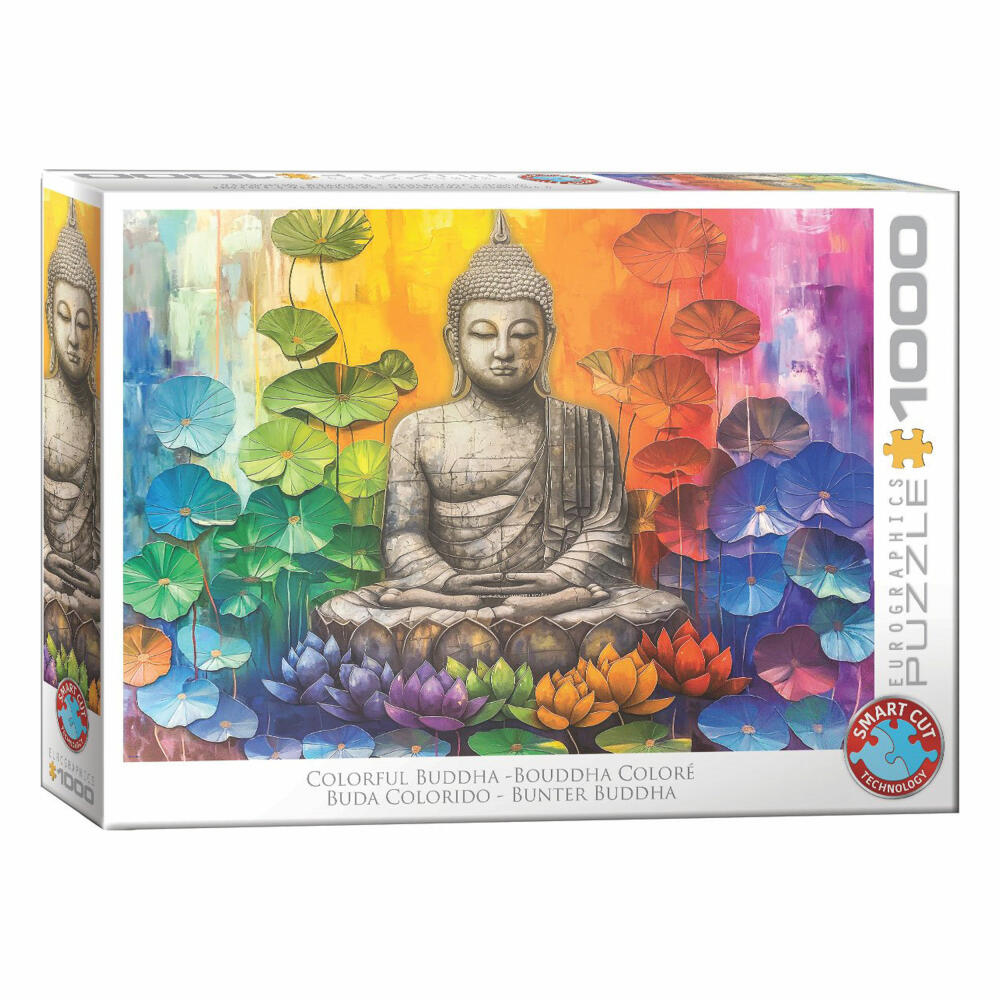 Eurographics Puzzle Bunter Buddha, Buddha-Statue, 1000 Teile, 6000-5925