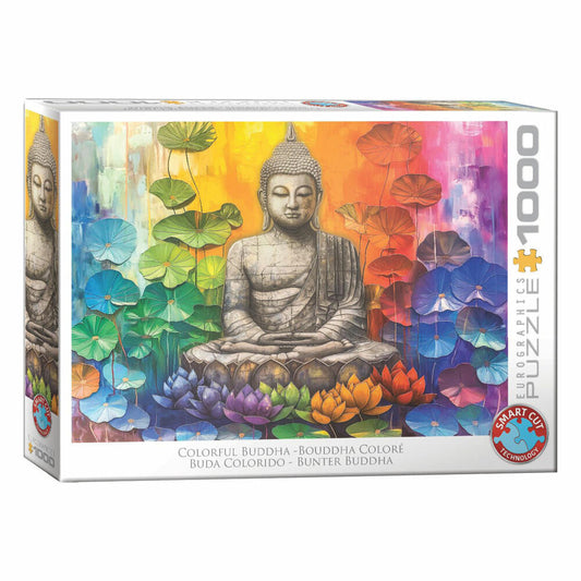 Eurographics Puzzle Bunter Buddha, Buddha-Statue, 1000 Teile, 6000-5925