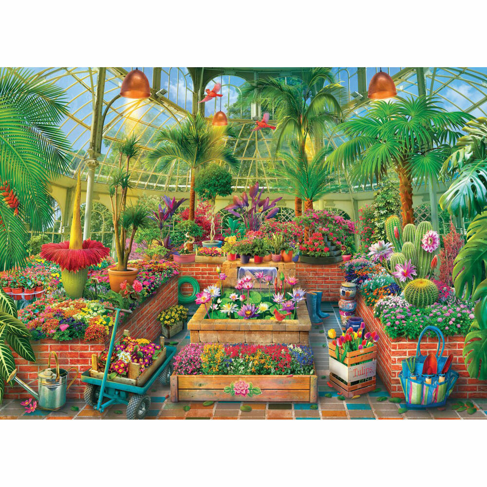 Eurographics Puzzle Gewächshausgarten, Blumenbeet - Eduard, 1000 Teile, 6000-6014