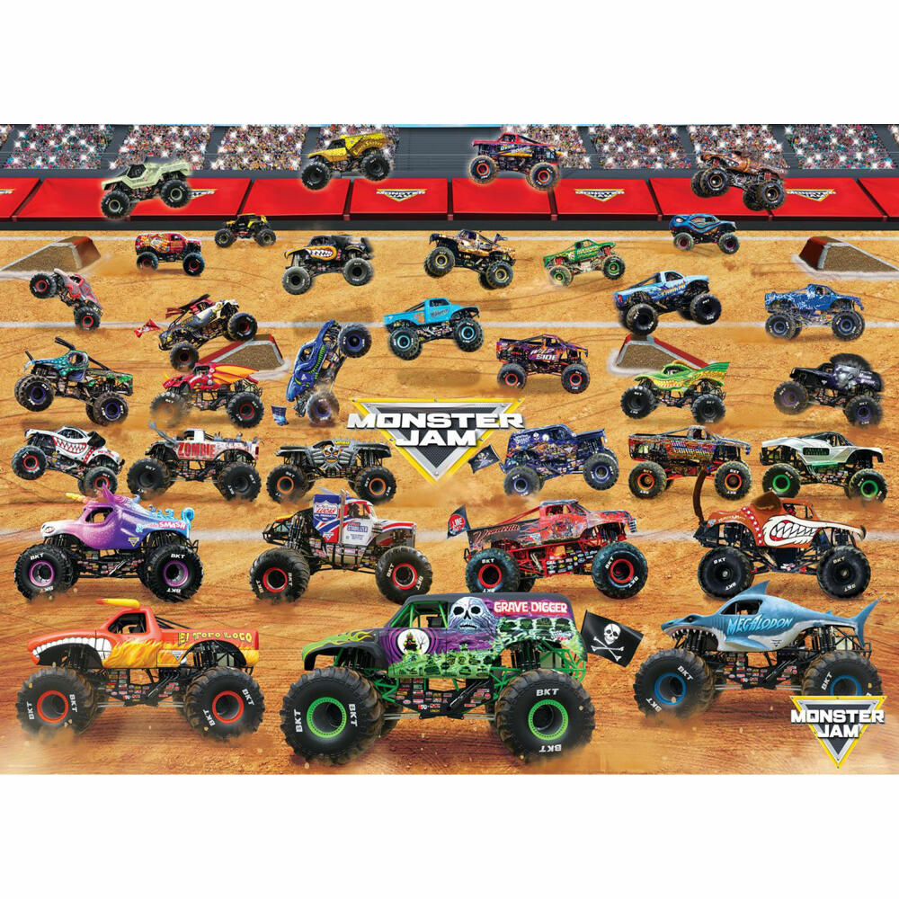 Eurographics Puzzle Moster Jam Truck Lineup, Monster Trucks, 1000 Teile, 6000-5944