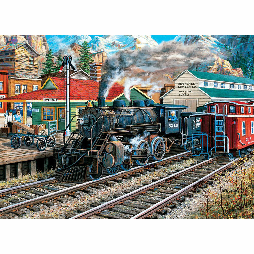 Eurographics Puzzle Der alte Bahnhof, Eisenbahn - Ken Zylla, 1000 Teile, 6000-5876