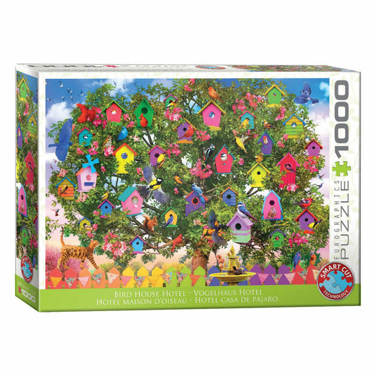 Eurographics Puzzle Vogelhaus Hotel, bunte Vögel - Olena, 1000 Teile, 6000-6011