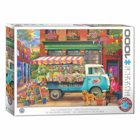 Eurographics Puzzle Der Blumenwagen - Chris Bigelow, 1000 Teile, 6000-5917