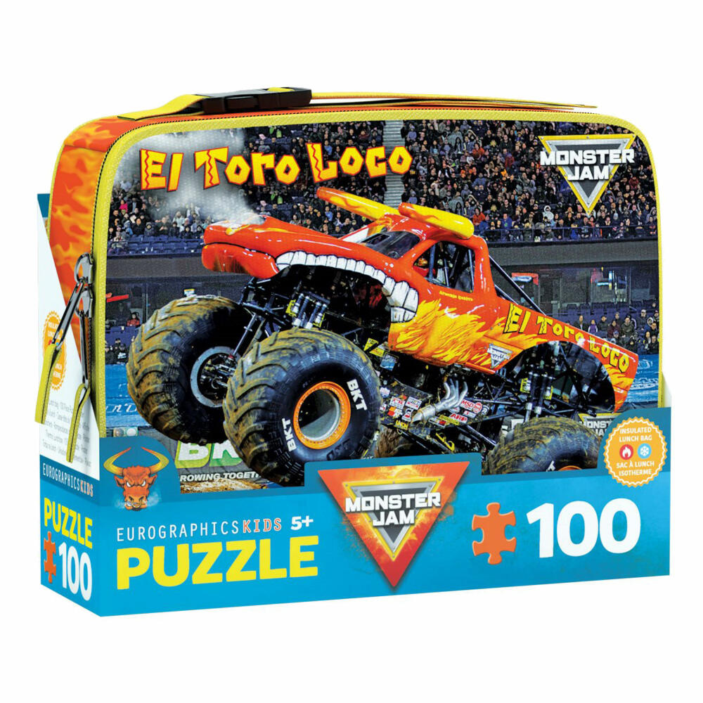 Eurographics Puzzle mit Lunch Bag Monster Jam - El Toro Loco, 100 Teile, 9100-5940