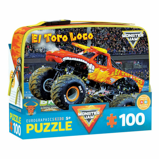Eurographics Puzzle mit Lunch Bag Monster Jam - El Toro Loco, 100 Teile, 9100-5940