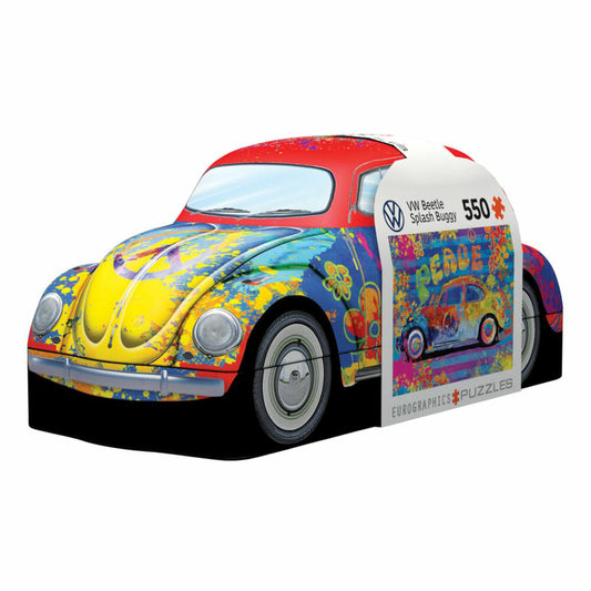 Eurographics Puzzle in Blechdose VW Käfer Slpash, Beetle, 550 Teile, 8551-6026