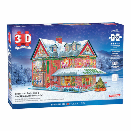 Eurographics 3D-Puzzle Christmas House - Steve Crisp, 1100 Teile, 9910-5817