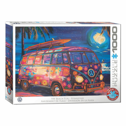 Eurographics Puzzle VW Strandspaß, Surfer Bulli, 1000 Teile, 6000-5950